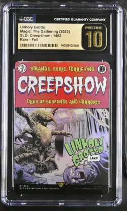 Magic the Gathering Secret Lair Creepshow Foil Unholy Grotto CGC PRISTINE 10 - Image 3