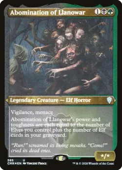 Abomination of Llanowar - Foil Etched, Commander Legends NM X1 - MTG Magic Card - Image 1