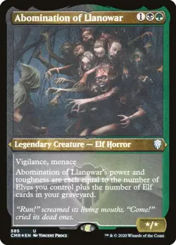 Abomination of Llanowar - Foil Etched, Commander Legends NM X1 - MTG Magic Card - Image 2
