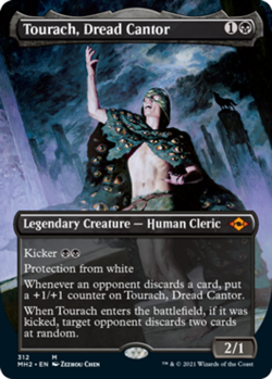 1x Tourach, Dread Cantor - Foil - Borderless Near Mint MTG Magic - Kid Icarus - - Image 2
