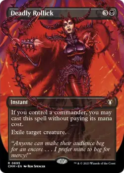 Deadly Rollick (Borderless) Commander Masters Foil - Image 1