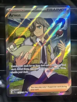 PokÃ©mon TCG Arven Scarlet & Violet Holo Ultra Rare Card 235/198 NM Condition - Image 1
