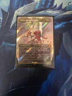 Terra, Herald of Hope (Borderless) (Surge Foil) Commander: Final Fantasy Foil - Image 3