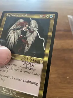 Lightning Angel MTG Apocalypse Signed by Artist RK Post - Image 6
