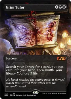 Grim Tutor (Alternate Art) Core Set 2021 Foil - Image 1