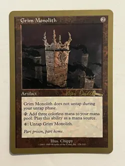 GRIM MONOLITH MAGIC THE GATHERING MTG CARD KAI BUDDE TOKYO WORLD CHAMPIONSHIPS - Image 3