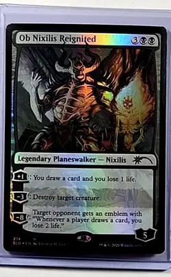 2021 MTG Magic the Gathering SLD Secret Lair Drop Foil #274 Ob Nixilis Reignited - Image 3