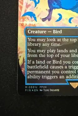 Traveling Chocobo (Borderless) (Neon Ink Blue) Final Fantasy Foil - Image 17