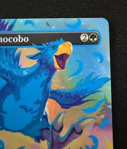 Traveling Chocobo (Borderless) (Neon Ink Blue) Final Fantasy Foil - Image 3
