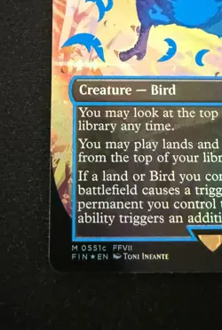 Traveling Chocobo (Borderless) (Neon Ink Blue) Final Fantasy Foil - Image 6