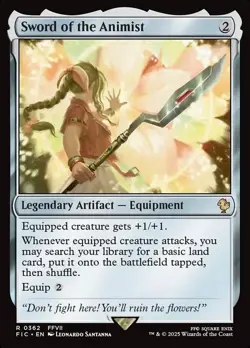 Sword of the Animist- Commander: Final Fantasy  Regular MTG-NM - Image 1