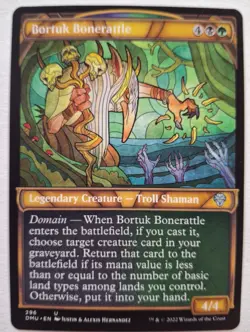 Bortuk Bonerattle Dominaria United Showcase, Magic the Gathering, NM MTG CCG TCG - Image 1