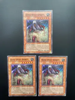 Yugioh Dark Dust Spirit SD2-EN004 Common 1st Edition Damaged X3 - Image 1