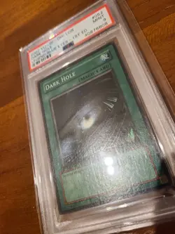 Yugioh / LOB-052 / 1st edition (Wavy) / Dark Hole / Super Rare / PSA 9 - Image 2