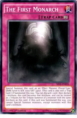 The First Monarch - SR01-EN035 - Common - 1st Edition - Lightly Played - Image 1