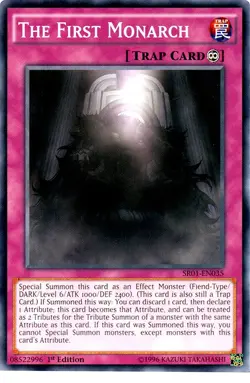 The First Monarch - SR01-EN035 - Common - 1st Edition - Lightly Played - Image 2