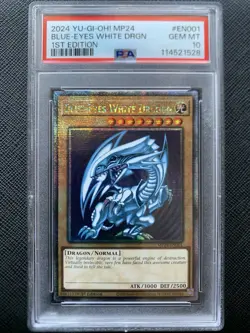 Yugioh 2024 BLUE-EYES WHITE DRAGON MP24-EN001 QCR PSA 10 Gem Mint - Image 3