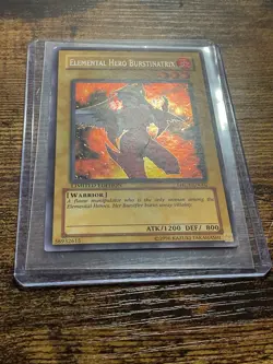 Lightly Played, English Yu Gi Oh Elemental Hero Burstinatrix - EHC1-EN002 - Secr - Image 6