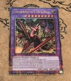 Yugioh Fiendsmith's Desirae RA04-EN056 1st Ed Quarter Century Secret Rare NM - Image 1