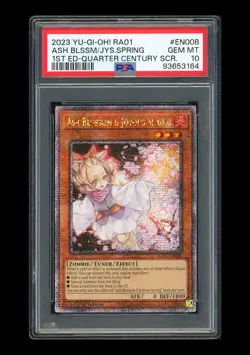Yu-Gi-Oh PSA10 Ash Blossom And Joyous Spring Quarter Century SCR RA01-EN008 1ED. - Image 3