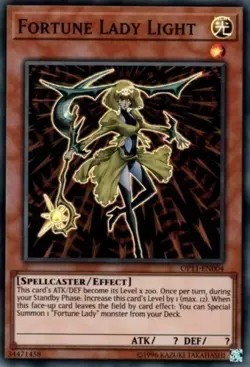 Yugioh! LP Fortune Lady Light - OP11-EN004 - Super Rare - Unlimited Edition Ligh - Image 1