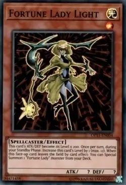 Yugioh! LP Fortune Lady Light - OP11-EN004 - Super Rare - Unlimited Edition Ligh - Image 2