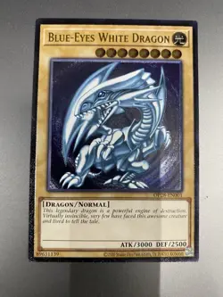 Blue-Eyes White Dragon - OP28-EN001 - Near Mint NM - Ultimate Rare - Unlimited - Image 1