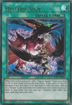 Yugioh! Hysteric Sign - DUOV-EN093 - Ultra Rare - 1st Edition Near Mint, English - Image 2