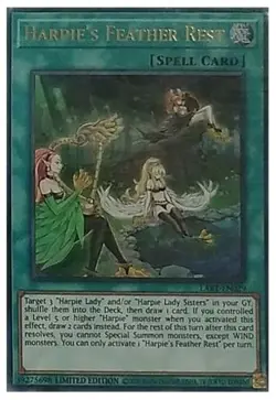 Yugioh! Harpie's Feather Rest - LART-EN029 - Ultra Rare - Limited Edition Near M - Image 1
