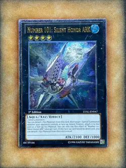 Yugioh Number 101: Silent Honor ARK LVAL-EN047 Ultimate Rare 1st Ed NM - Image 1