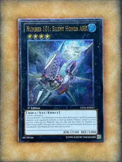 Yugioh Number 101: Silent Honor ARK LVAL-EN047 Ultimate Rare 1st Ed NM - Image 2