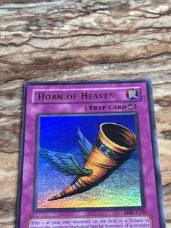 Yugioh Horn of Heaven MRD-130 OG Unlimited Ultra Rare Holo Card MP - Image 2