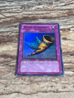 Yugioh Horn of Heaven MRD-130 OG Unlimited Ultra Rare Holo Card MP - Image 3
