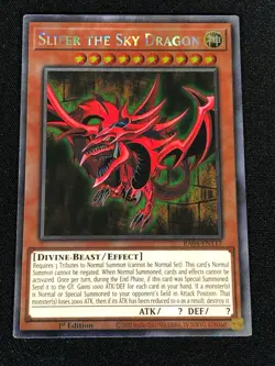 Yugioh Slifer the Sky Dragon RA04-EN117 1st Platinum Secret (NM) - Image 2