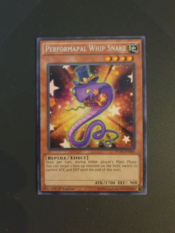 YUGIOH PERFORMAPAL WHIP SNAKE RARE DUEA-EN006 1ST ED NM - Image 2