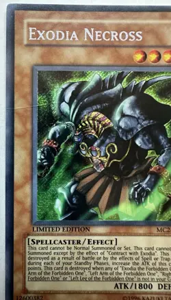 Yugioh Exodia Necross MC2-EN003 Limited Edition Secret Rare Creased - Image 11