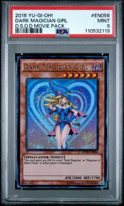 Yugioh PSA 9 Dark Magician Girl MVP1-EN056 Ultra Rare Unlimited Edition - Image 1