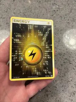 Pokemon TCG Lightning Energy Holo Card 104/106 Emerald 2005 TWO SWIRLS - Image 3