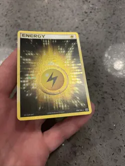 Pokemon TCG Lightning Energy Holo Card 104/106 Emerald 2005 TWO SWIRLS - Image 6