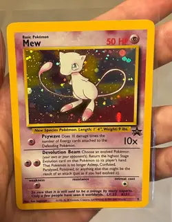 PokÃ©mon TCG Mew Black Star Promo Holo Card 9/53 MP WOTC - Image 1