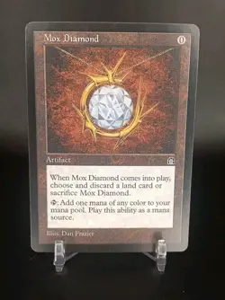 Custom Game Card-Mox Diamond-Stronghold -LP Condition  - Image 1