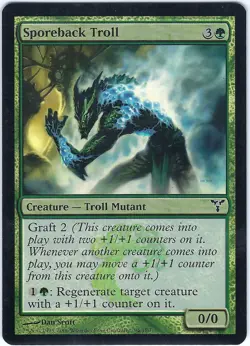 FOIL Sporeback Troll Dissension Common - MTG Magic the Gathering Card - Image 1