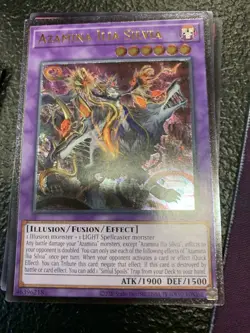 Yugioh Trading Card; Ultimate Rare Azamina Ilia Silvia (OP28-EN003). - Image 1