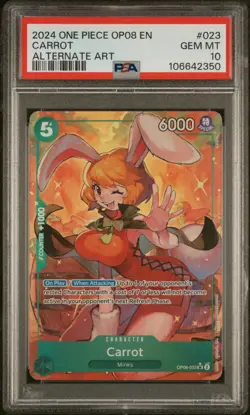 PSA 10 CARROT (OP08-023)(Alt Art) TWO LEGENDS (OP08) One Piece Card Game - Image 1