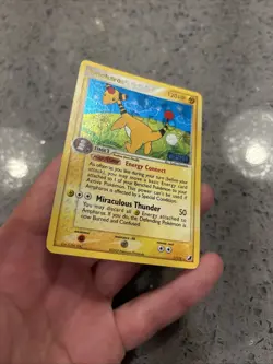 Ampharos 1/115 EX Unseen Forces Pokemon Card, Reverse Holo Rare Stamped - Image 5