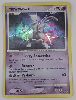 Mewtwo Lv.51 9/100 Majestic Dawn Holo Rare 2008 Pokemon TCG Card NM - Image 1