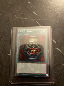 Yu-Gi-Oh! TCG Pot of Greed Legend of Blue Eyes  25!LOB-EN119 Unlimited Rare Card - Image 1