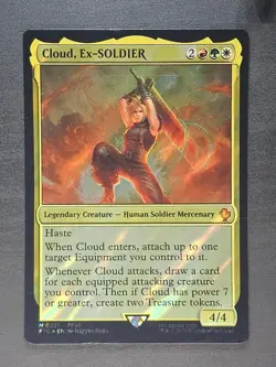 Cloud, Ex-SOLDIER (Surge Foil) M0221 - MTG Commander: Final Fantasy - Image 1