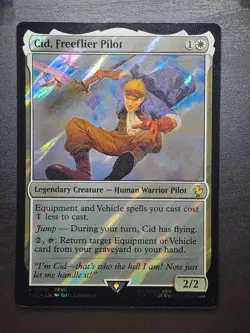 Cid, Freeflier Pilot (Surge Foil) R0013 - MTG Commander: Final Fantasy - Image 1