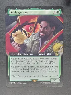 Sazh Katzroy (Extended Art) R0472 - MTG: Final Fantasy - Image 1